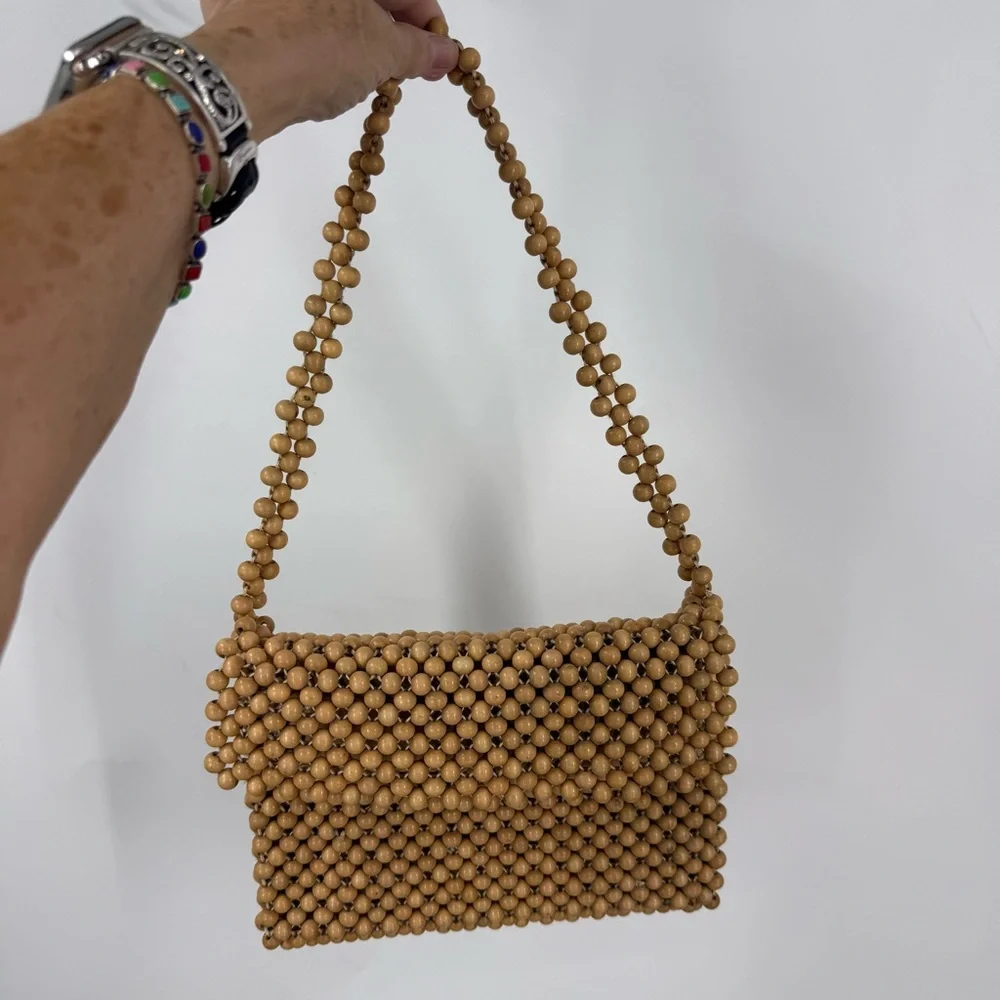Gaymode vintage wood bead 60s/70s Shoulder Bag